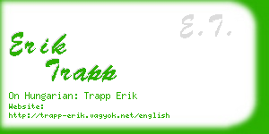 erik trapp business card